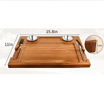 Acacia Wood Slate Steak Plate high quality